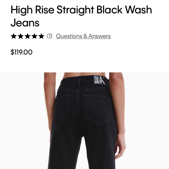 BRAND NEW Calvin Klein Straight Jeans - Picture 5 of 5